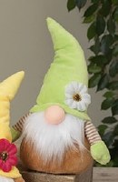 9.8" Green Hat Gnome with Flower