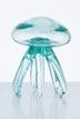 7.5" Teal Glass Jellyfish