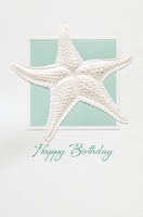 8' x 6" Starfish Birthday Card