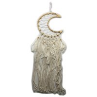 31" White Moon Dream Catcher