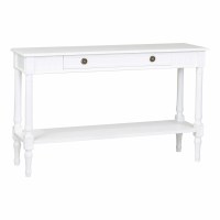 47" White One Drawer One Shelf Console