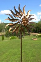 84" Sunburst Antique Gold Coloring Wind Spinner