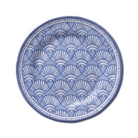 8.5" Periwinkle Shell Melamine Salad Plate