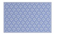 17" x 11" Periwinkle Shell Vinyl Placemat