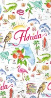 8" x 5" Florida Map Guest Towel