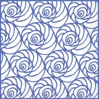 5" Square Blue Moon Shell Beverage Napkin