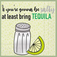 5" Square Bring Tequila Beverage Napkin