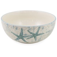 10" Round Laguna Shells Ceramic Salad Bowl