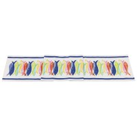 72" Multi Color Fish Table Runner