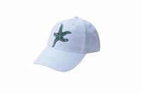 White Starfish Bling Hat