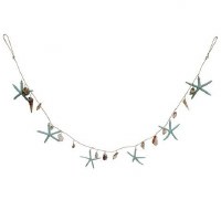 59" Green Starfish and Shell Garland