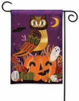 18" x 13" Mini Halloween Owl Garden Flag Decoration