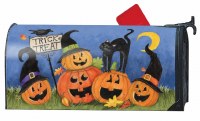 7" x 19" "Trick or Treat" Pumpkin Mailbox Cover Halloween Decoration