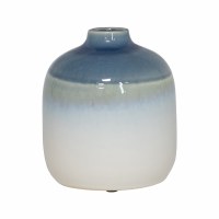 Small Blue and White Ceramic Vase