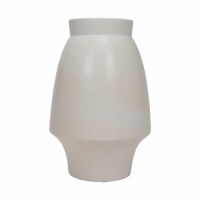 13" Beige Ceramic Vase