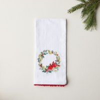 26" x 18" Cardinal Wreath Kitchen Towel