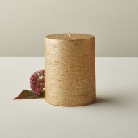 4" x 5' Gold Pillar Candle