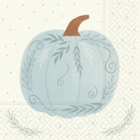 Blue Pumpkin Beverage Napkin Fall and Thanksgiving