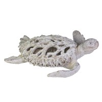 13" Resin Turtle Statue