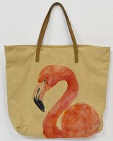 18" x 20" Flamingo Head Tote Bag