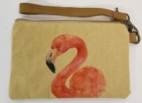 5" x 8" Flamingo Head Wristlet