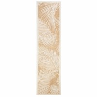 1.11' x 4.11' Sand Fronds Indoor/Outdoor Runner