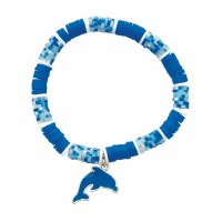 Blue Dolphin and Fimo Bracelet