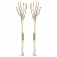 Set of 2 12' Bone Arm Servers Halloween Decoration