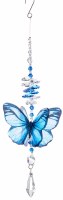 8" Blue Morpho Butterfly Suncatcher Drop