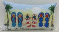 14" x 20" Flip Flop Pillow