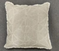 20" Square Natural Geometric Shapes Pillow