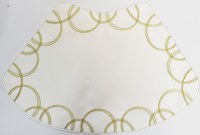 Silver and Gold Circles Wedge Placemat