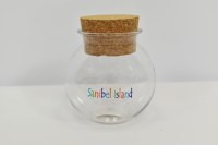 Sanibel Island Clear Plastic Jar With a Cork