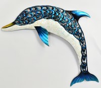 Blue Dolphin Wall Plaque