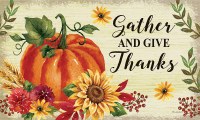 18" x 30" "Gather and Give Thanks" Doormat