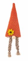 14" Flower Hat Gnome Bottle Cover