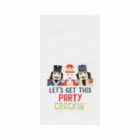 27" x 18" "Let's Get This Party Crackin" Kitchen Towel