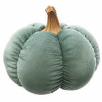7" Teal Fabric Pumpkin Fall and Thanksgiving Decoration