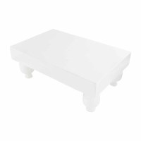 12" x 20" White Serving Stand by Mud Pie