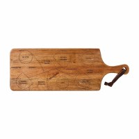 28" Brown Board With a Charcuterie Plan by Mud Pie