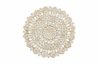 35" Whitewash Medallion Wall Plaque