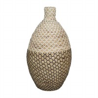 20" Brown Seagrass Vase