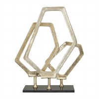 18" Gold Geometric Sculpture