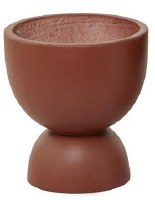 9" Round Red Planter