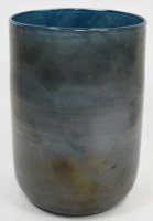 9" Blue Glass Vase