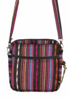 6" Sq "E" Multicolor Crossbody Purse