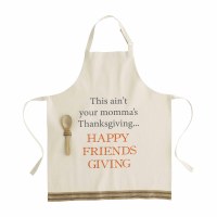 Freindsgiving Apron With a Wood Spoon by Mud Pie Fall and Thanksgiving