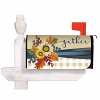18" x 20" Fall Floral "Gather" Mailbox Cover