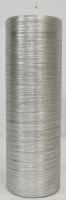 3" x 9" Silver Pillar Candle
