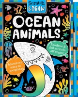 Scratch and Draw Ocean Animals Children's Book